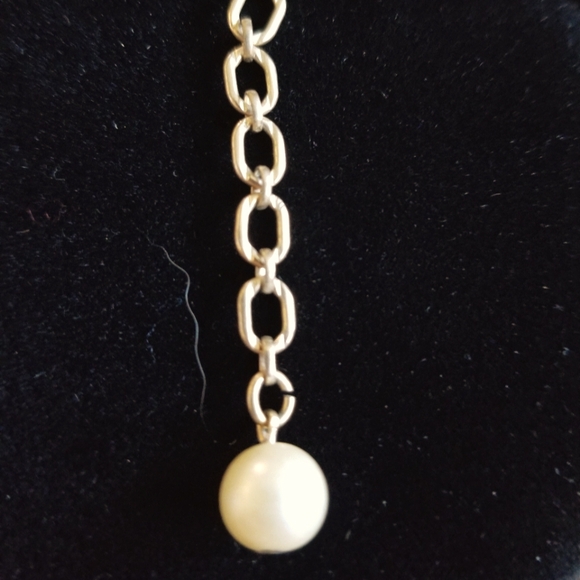 Crown Trifari Scalloped Gold and pearl necklace - Picture 3 of 4
